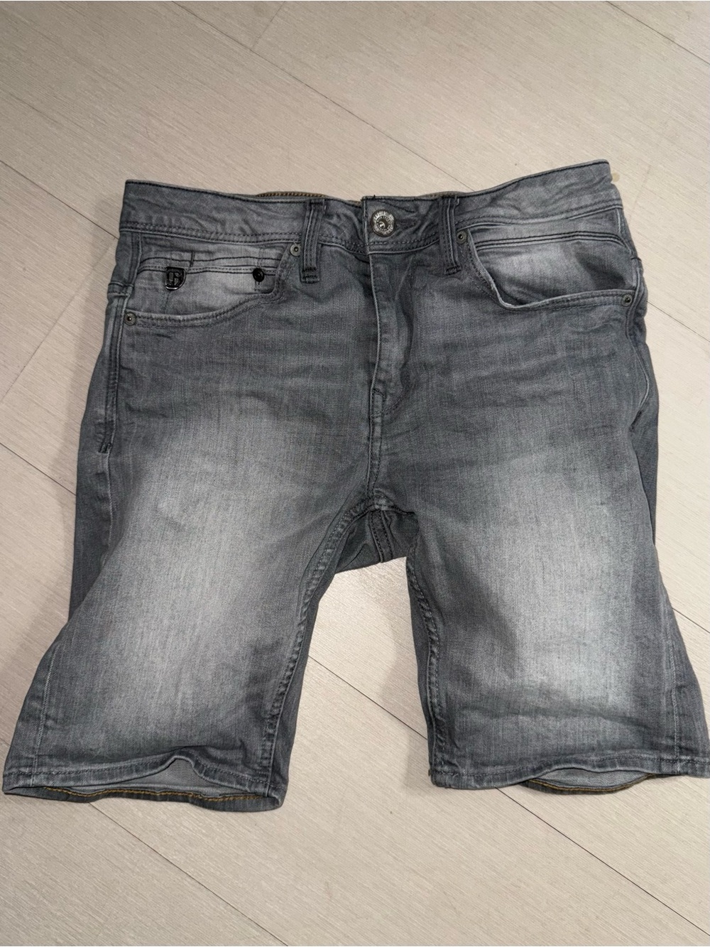 GARCIA JEANS Gray Washed Denim Shorts size XS